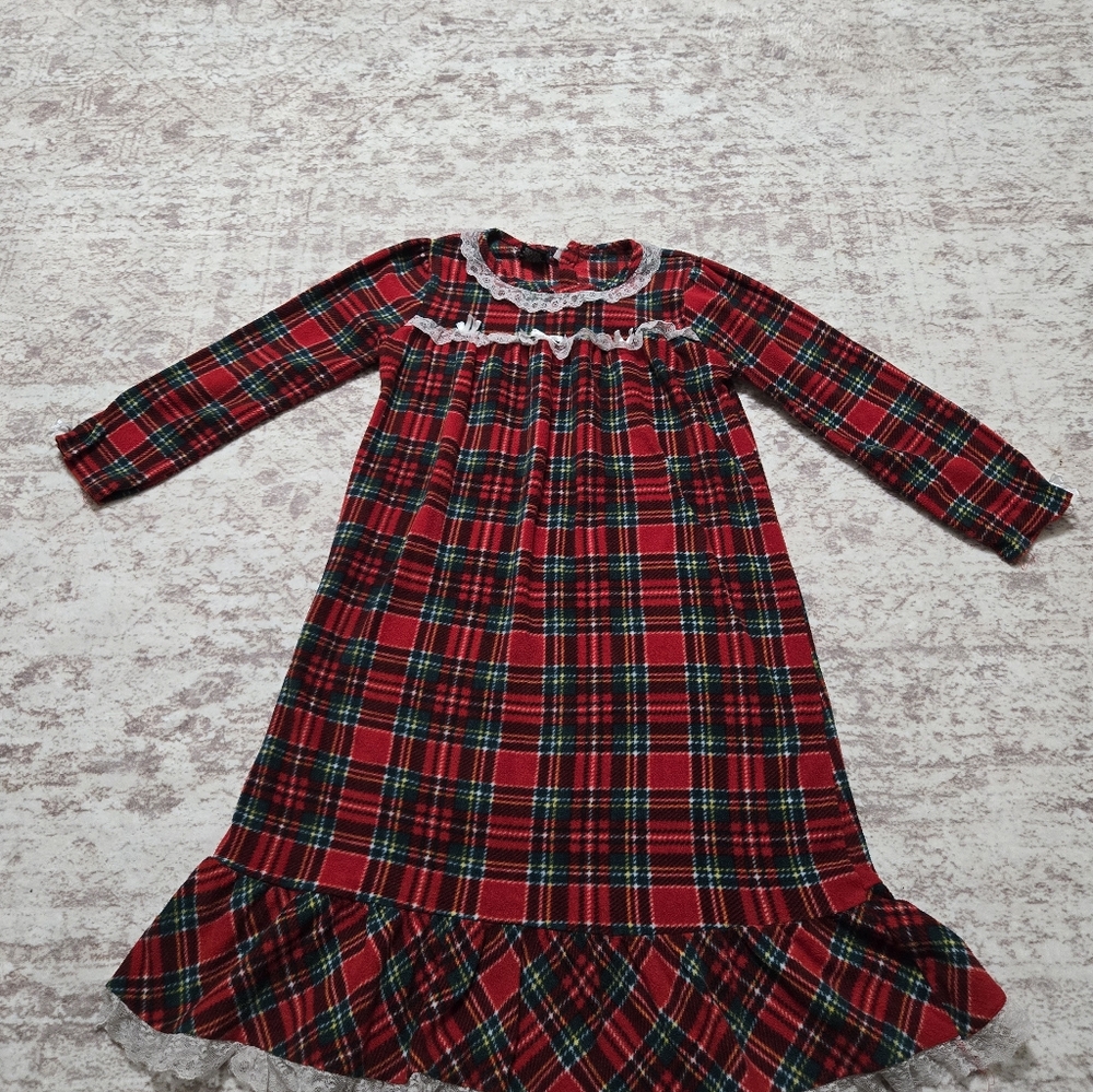 Presents And PJ's, Girls Old Fashioned Night Gown, Size 7/8